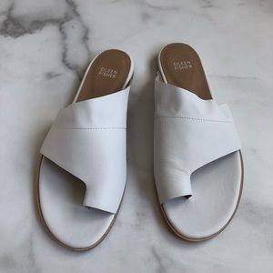 eileen fisher ty washed leather slide